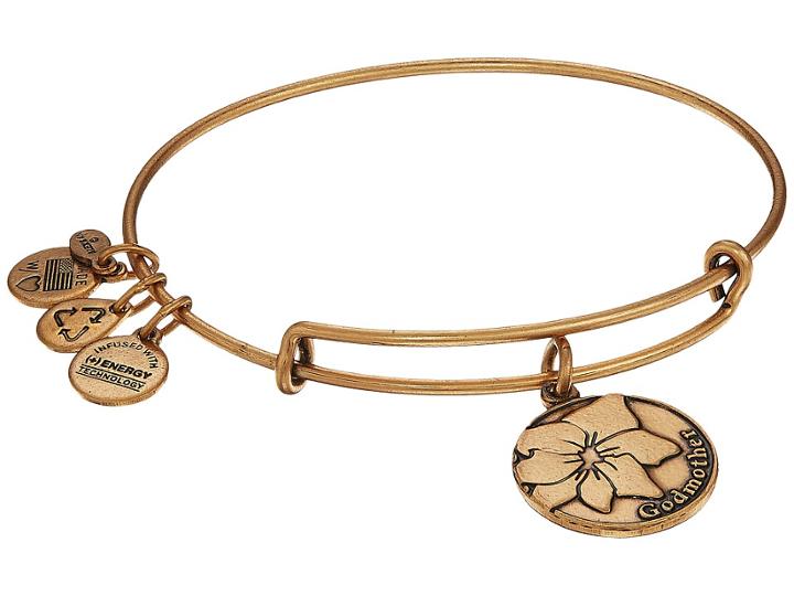 Alex And Ani Because I Love You, Godmother Bangle (rafaelian Gold) Bracelet