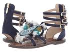 Sam Edelman Kids Gigi Giselle Frayed (little Kid/big Kid) (navy) Girl's Shoes