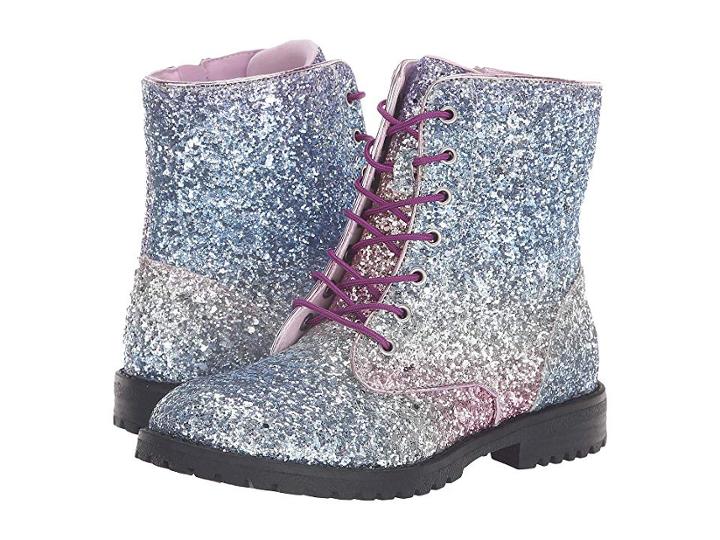 Sam Edelman Kids Polly Sophia Chunky (little Kid/big Kid) (rainbow Ombre Chunky Glitter) Girls Shoes