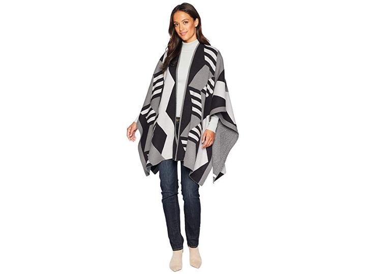 Echo Design Cubist Knit Ruana (echo Black) Scarves