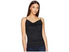 Nicole Miller Carly Cotton Metal Top (black) Women's Clothing