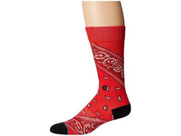 Stance Barrio 2 (red) Men's Crew Cut Socks Shoes