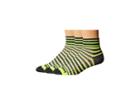 Wrightsock Coolmesh Ii Quarter Stripes 3 Pack (yellow/black/white) Quarter Length Socks Shoes