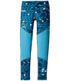 Under Armour Kids Novelty Coldgear Leggings (big Kids) (true Ink/blue Shift/quirky Lime) Girl's Casual Pants