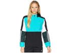 Adidas Sport Id Wind Jacket (hi-res Aqua/black/white) Women's Coat