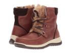 Jambu Denali Waterproof (antique Brown Brushed Leather/kid Suede/faux Fur) Women's Boots