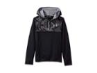 Under Armour Kids Armour Fleece 1/4 Zip Hoodie (big Kids) (black/black/steel) Boy's Sweatshirt