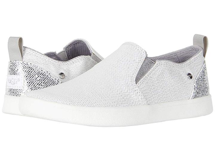 Ugg Kids Gantry Sparkles (little Kid/big Kid) (silver) Girl's Shoes
