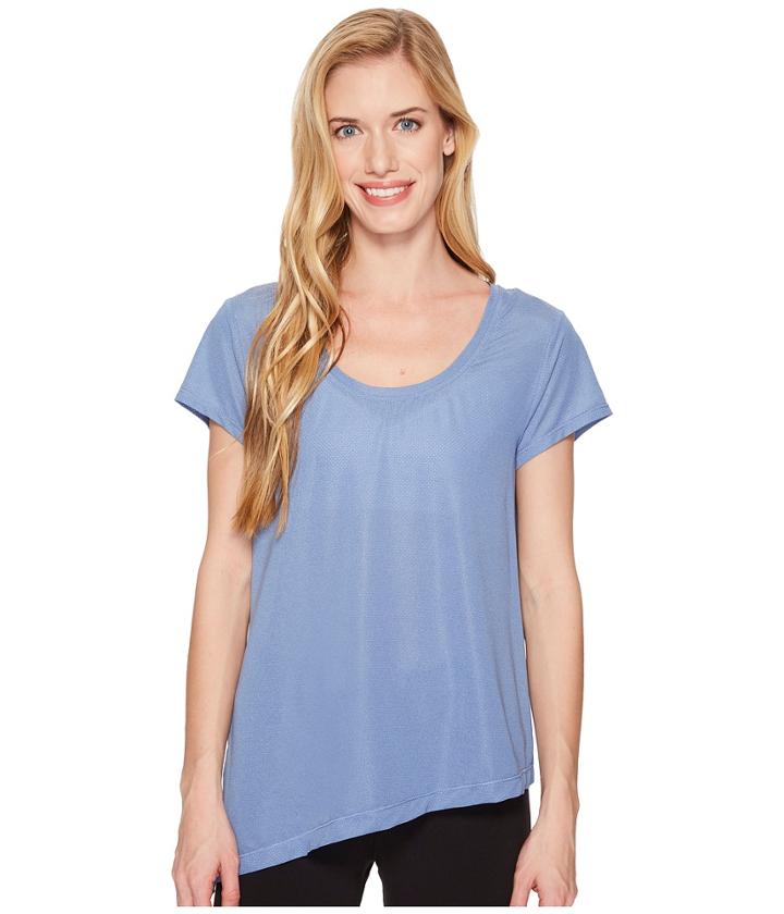 Lole Jovi Top (light Denim Heather) Women's Short Sleeve Pullover