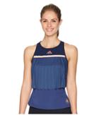 Adidas Roland Garros Tank Top (noble Indigo) Women's Sleeveless