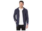 Asics Tiger Logo Sweat Full Zip Hoodie (midnight Navy) Men's Sweatshirt