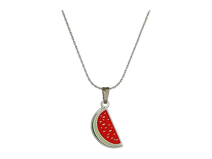 Alex And Ani Color Infusion One In A Melon 32 Expandable Necklace (shiny Silver) Necklace