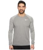 Nike Dry Miler Long-sleeve Running Top (gunsmoke/heather) Men's Clothing