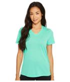 Reebok Supremium V-neck Tee (bright Emerald) Women's T Shirt