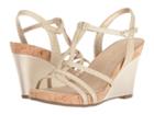 Aerosoles Plush Song (gold Snake) Women's Wedge Shoes