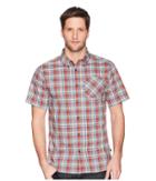 United By Blue Whithorn Plaid Button Down (red) Men's Clothing