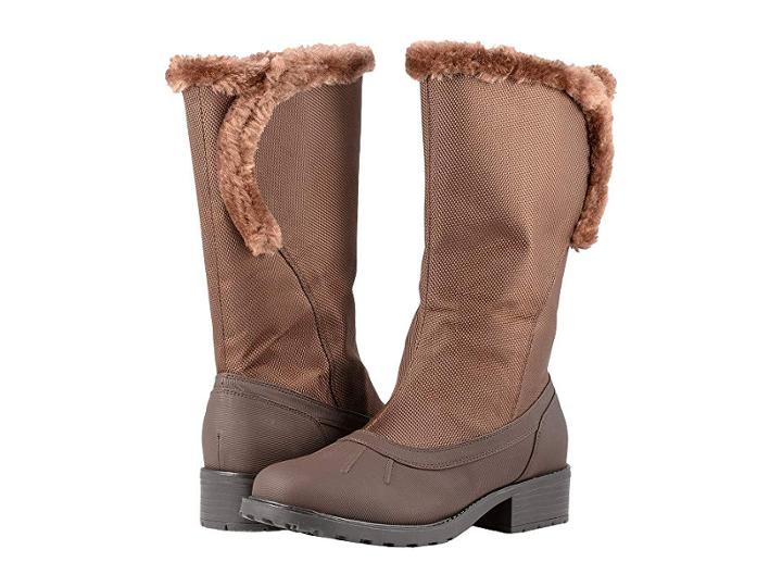 Trotters Bowen Waterproof (dark Brown Rubberized Waterproof/ballistic Nylon Waterproof/faux) Women's Boots