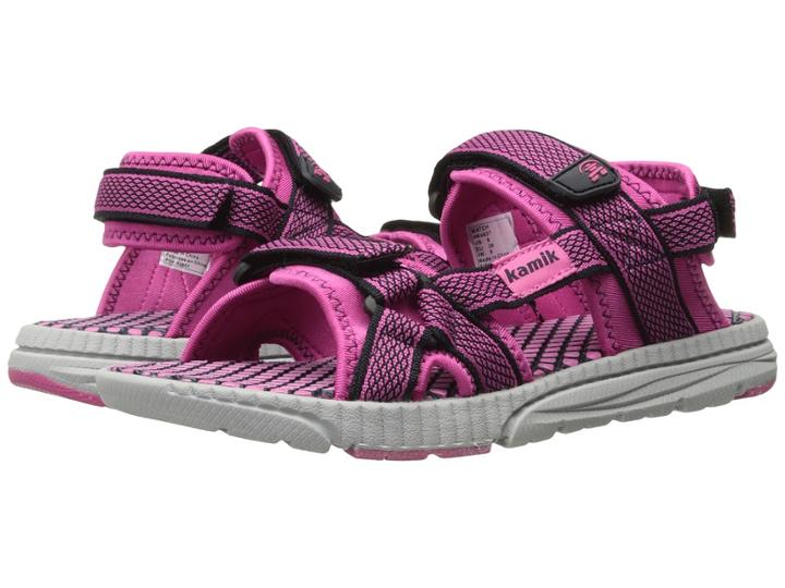 Kamik Kids Match (little Kid/big Kid) (navy/magenta) Girls Shoes