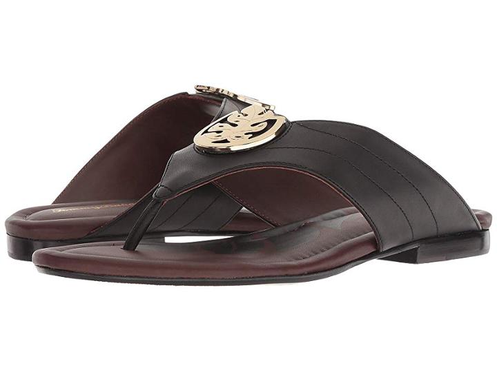 Tommy Bahama Floral Palms (black) Women's Sandals