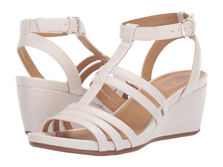 Naturalizer Alisa (alabaster Smooth) Women's Wedge Shoes
