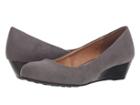 Cl By Laundry Marcie (charcoal Super Suede) Women's Wedge Shoes