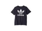 Adidas Originals Kids Trefoil Tee (little Kids/big Kids) (black/white 1) Kid's T Shirt