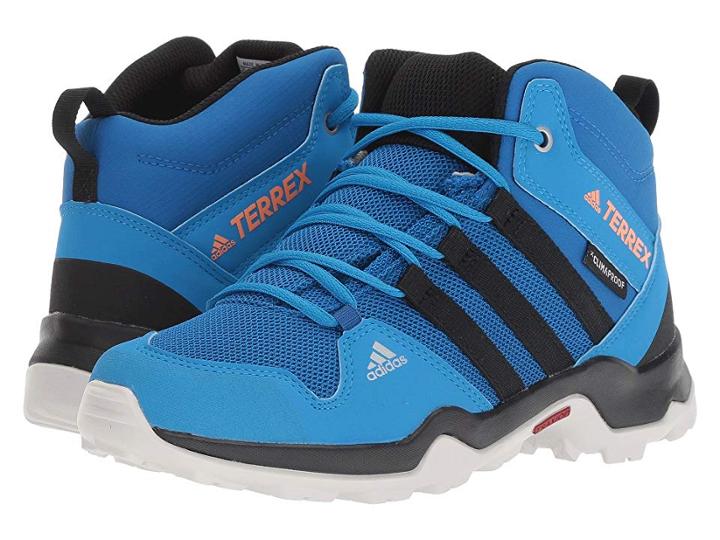 Adidas Outdoor Kids Terrex Ax2r Mid Cp (little Kid/big Kid) (black/black/black 2) Boys Shoes