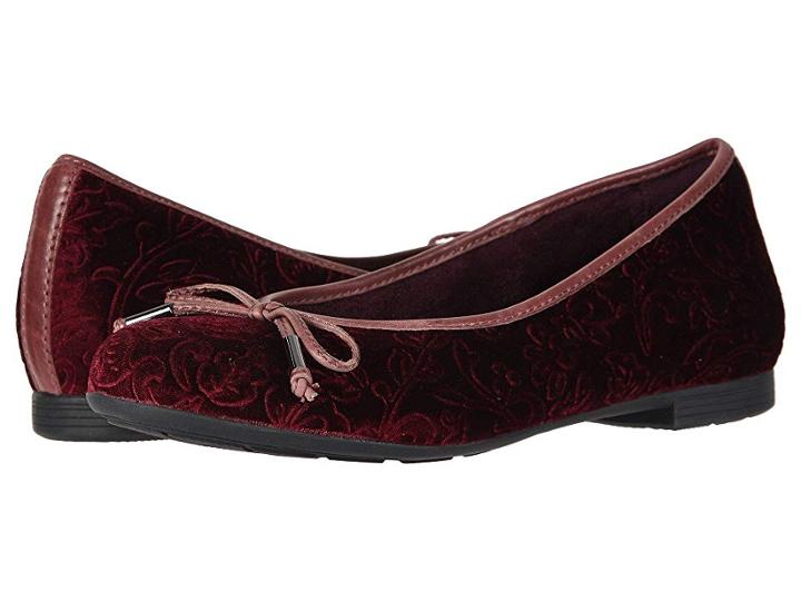 Earth Alina (burgundy Velvet/floral Print) Women's Shoes