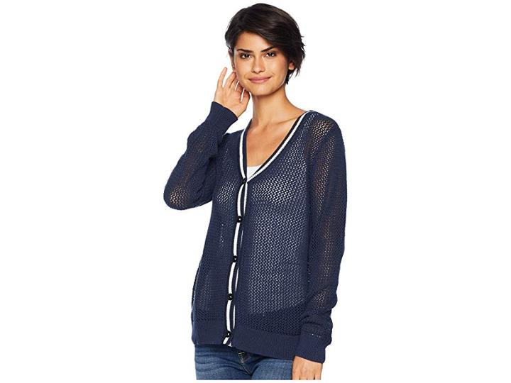 Roxy City Escape Cardigan (dress Blues) Women's Sweater