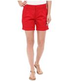 Kut From The Kloth Julia Pleated Walking Shorts In Red (red) Women's Shorts