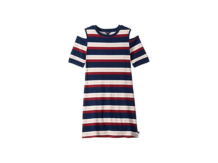 Tommy Hilfiger Kids Rib Dress (big Kids) (flag Blue) Girl's Dress