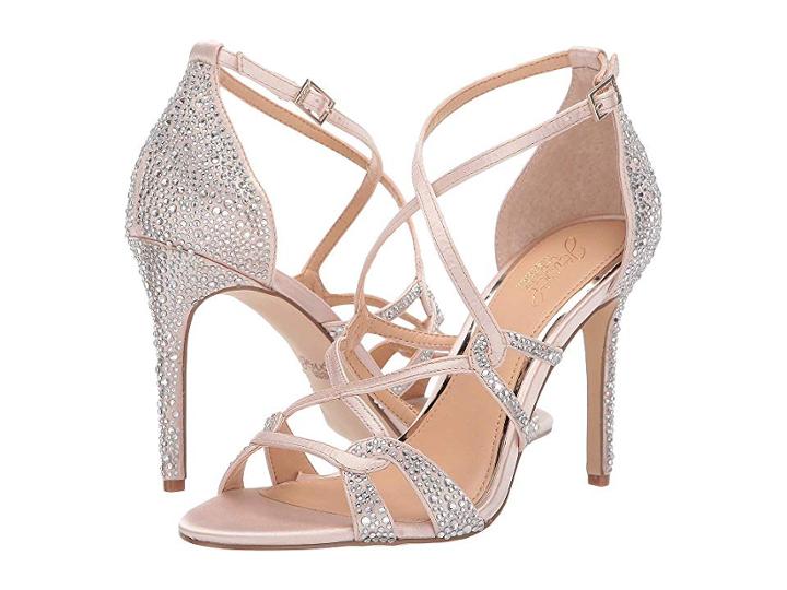 Jewel Badgley Mischka Gweny (champagne Satin) High Heels