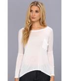 Lamade Long-sleeve Drop Shoulder Top (white) Women's Long Sleeve Pullover