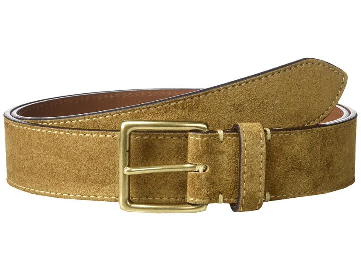 Frye Campus Belt (chestnut Suede) Men's Belts