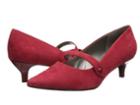 Trotters Petra (red Kid Suede/pearlized Patent Man Made) Women's 1-2 Inch Heel Shoes