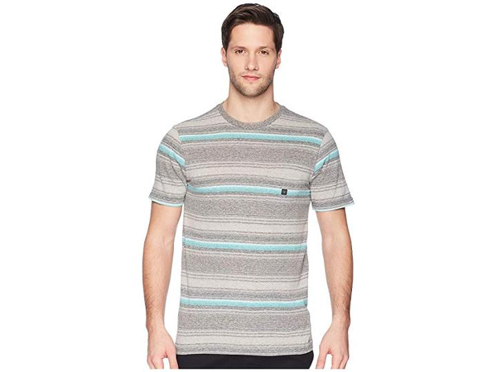Vissla Canggu Knit Top (phantom Heather) Men's Short Sleeve Button Up