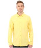 The North Face Long Sleeve Traverse Shirt (goldfinch Yellow Heather (prior Season)) Men's Clothing