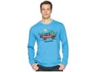 Life Is Good Fishing Truck Long Sleeve Crusher Tee (marina Blue) Men's T Shirt