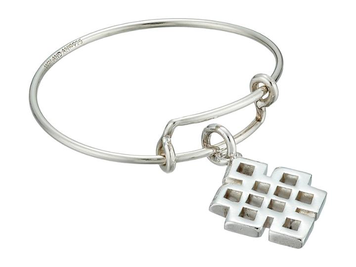 Alex And Ani Precious Expandable Wire Ring (silver Endless Knot) Ring