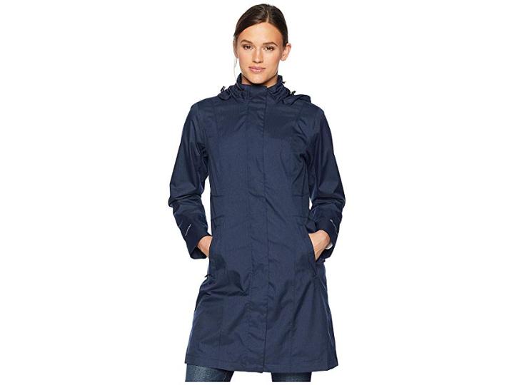 Eddie Bauer Girl On The Go(r) Trench Coat (deep Indigo) Women's Coat
