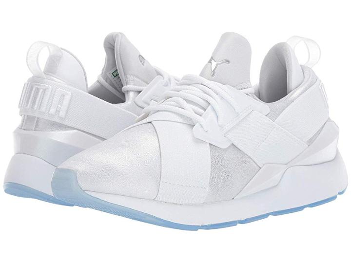 Puma Muse Ice (puma White/puma White) Women's Lace Up Casual Shoes