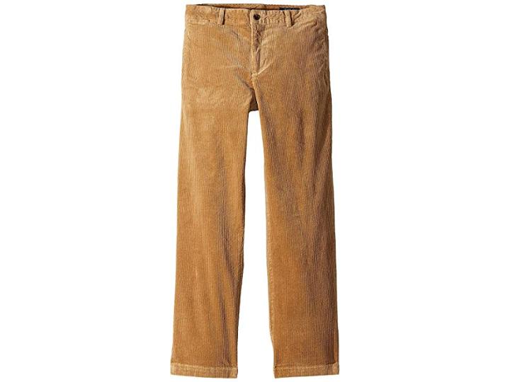 Polo Ralph Lauren Kids Slim Fit Stretch Corduroy Pants (big Kids) (dark Beige) Boy's Casual Pants