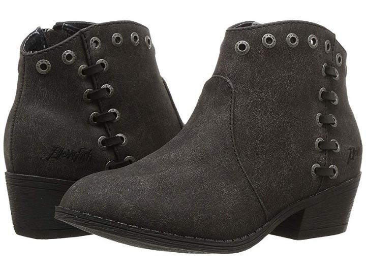 Blowfish Kids Shuup-k (little Kid/big Kid) (black Spindal Pu) Girls Shoes