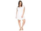 Becca By Rebecca Virtue Plus Size Breezy Basics Dress Cover-up (white) Women's Swimwear