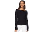 Lna Dree Top (black) Women's Long Sleeve Pullover