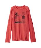 Under Armour Kids Hybrid Big Logo Long Sleeve Tee (big Kids) (red/black/graphite) Boy's T Shirt