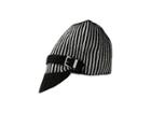 Michael Michael Kors Pinstripe Double Face Jacquard Peak Hat (black/black) Caps