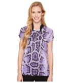 Jamie Sadock Anaconda Print Short Sleeve Top (purplexed) Women's Short Sleeve Pullover
