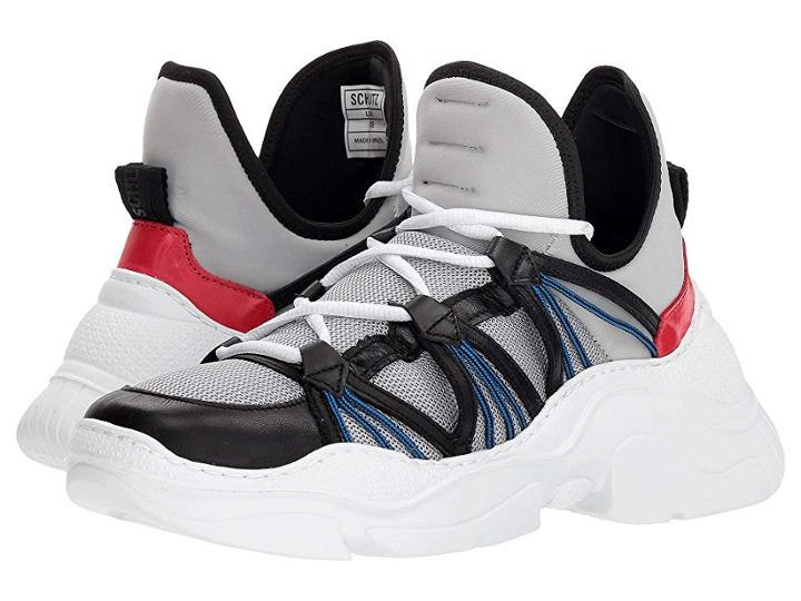 Schutz Anick (silver/black/club Red) Women's Shoes