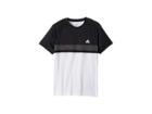 Adidas Kids Club Color Block Tee (little Kids/big Kids) (white) Boy's T Shirt